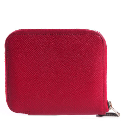 Hermes Epsom Silk'in Compact Wallet Rubis 1 of 10