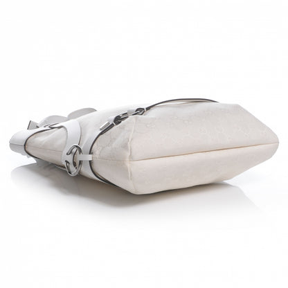 Gucci Monogram Calfskin Tote White 4 of 7