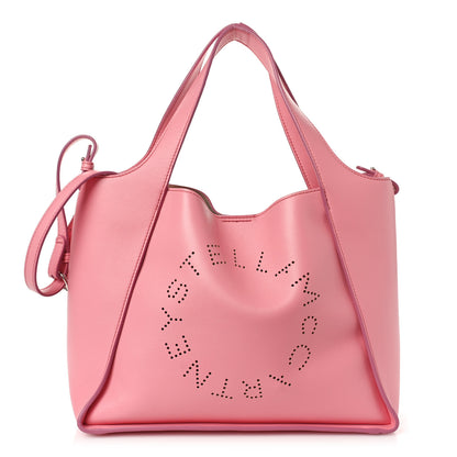 Stella McCartney Eco Alter Nappa East West Perforated Tote Pink 3 of 9