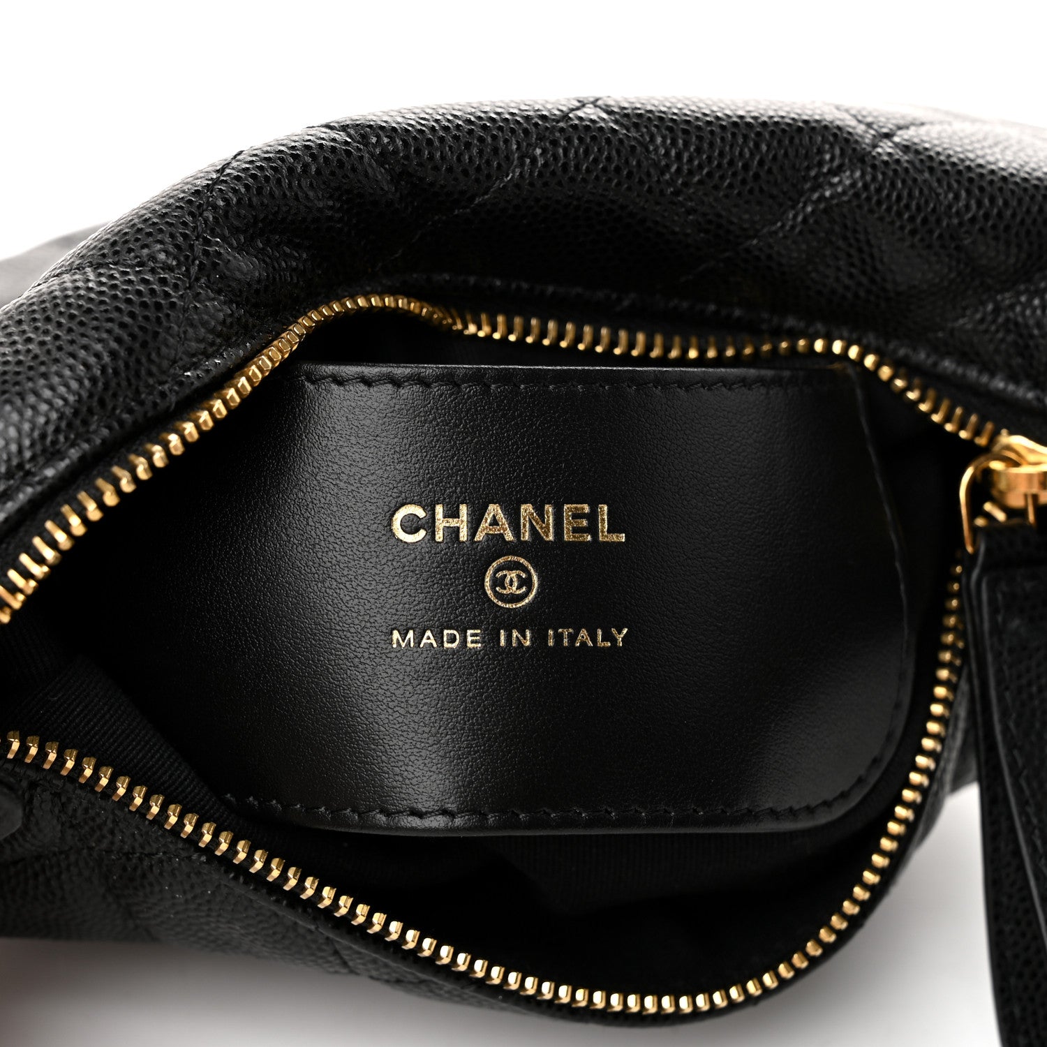 Chanel Caviar Quilted Polly Pocket Pouch Hobo Black 5 of 9