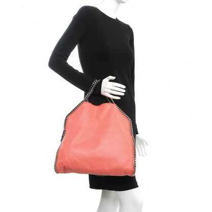 Stella McCartney Shaggy Deer Mini Falabella Fold Over Tote Peony 2 of 8