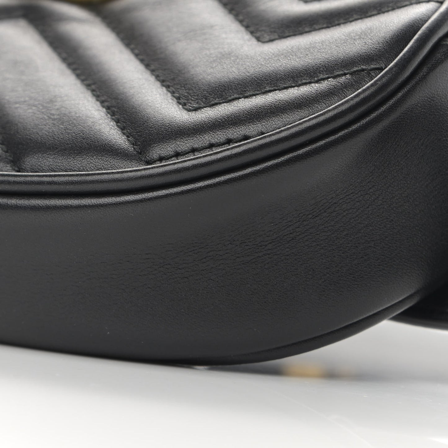 Calfskin Matelasse GG Marmont Belt Bag 85 34 Black