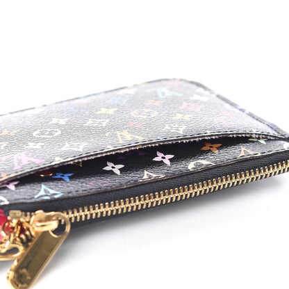 Louis Vuitton Monogram Multicolor Key Pouch Black Grenade 8 of 9