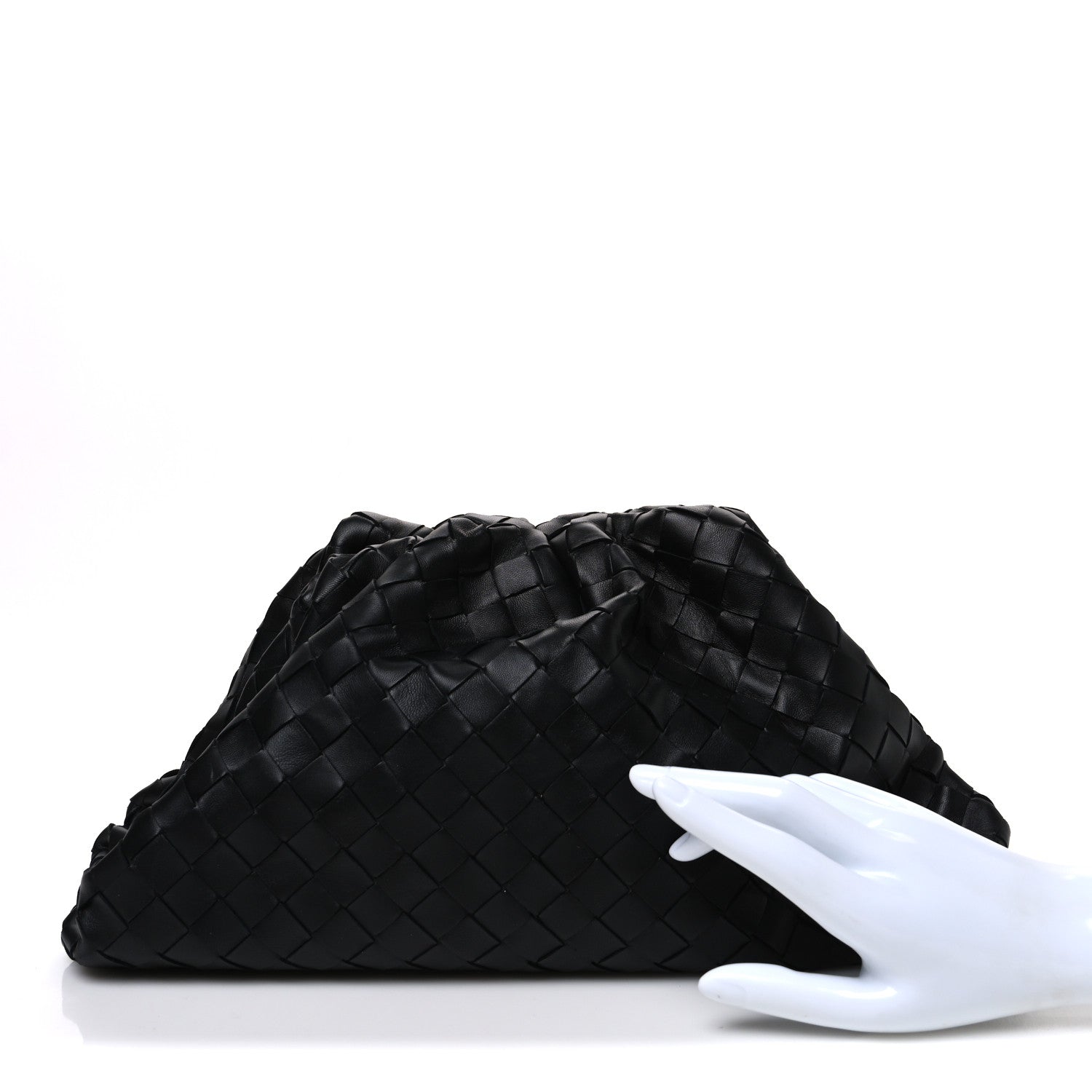 Bottega Veneta Nappa Maxi Intreccio The Pouch Oversized Clutch