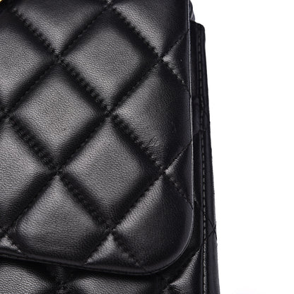 Chanel Lambskin Quilted Jumbo Double Flap Black 11 of 17