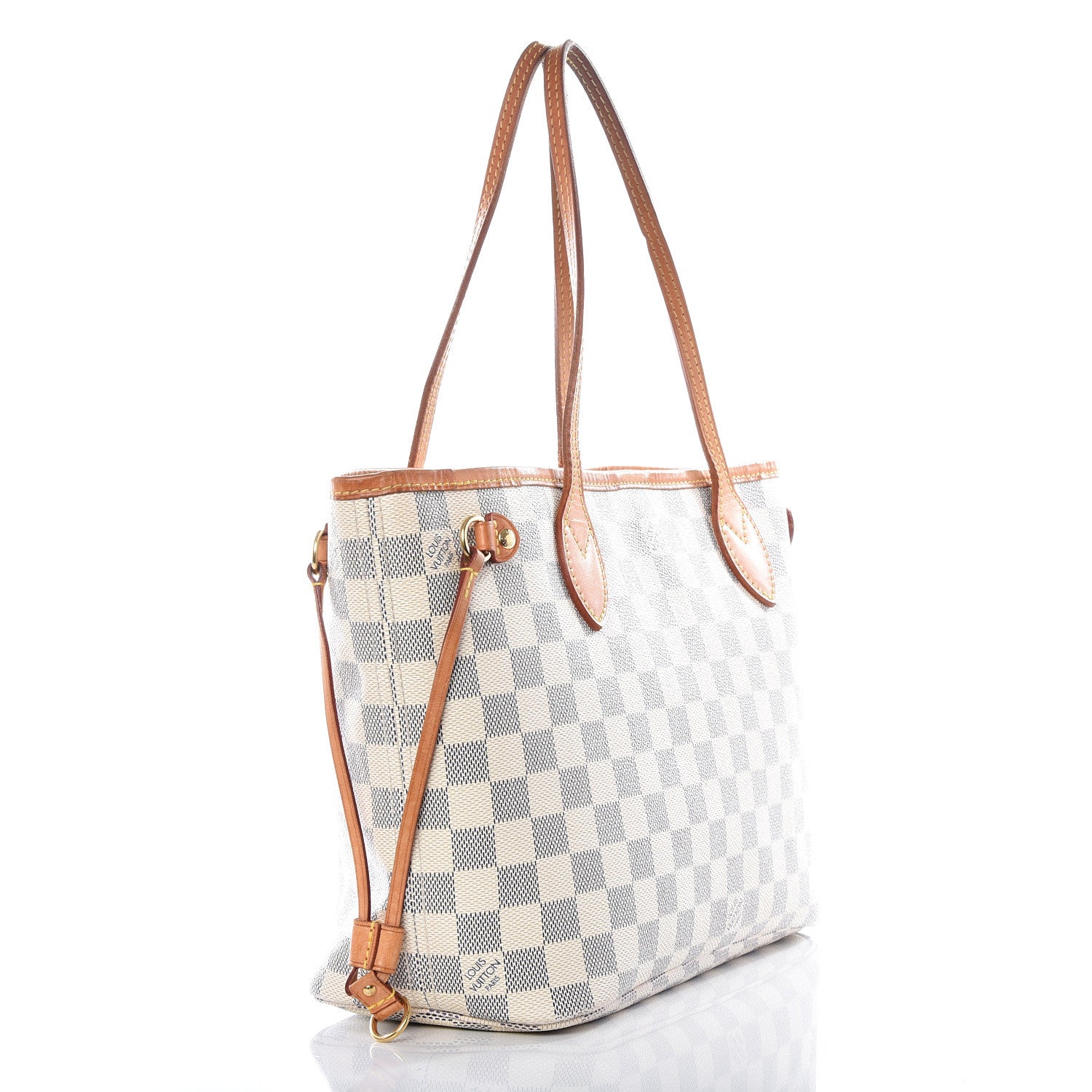 Louis Vuitton Damier Azur Neverfull PM 2 of 15
