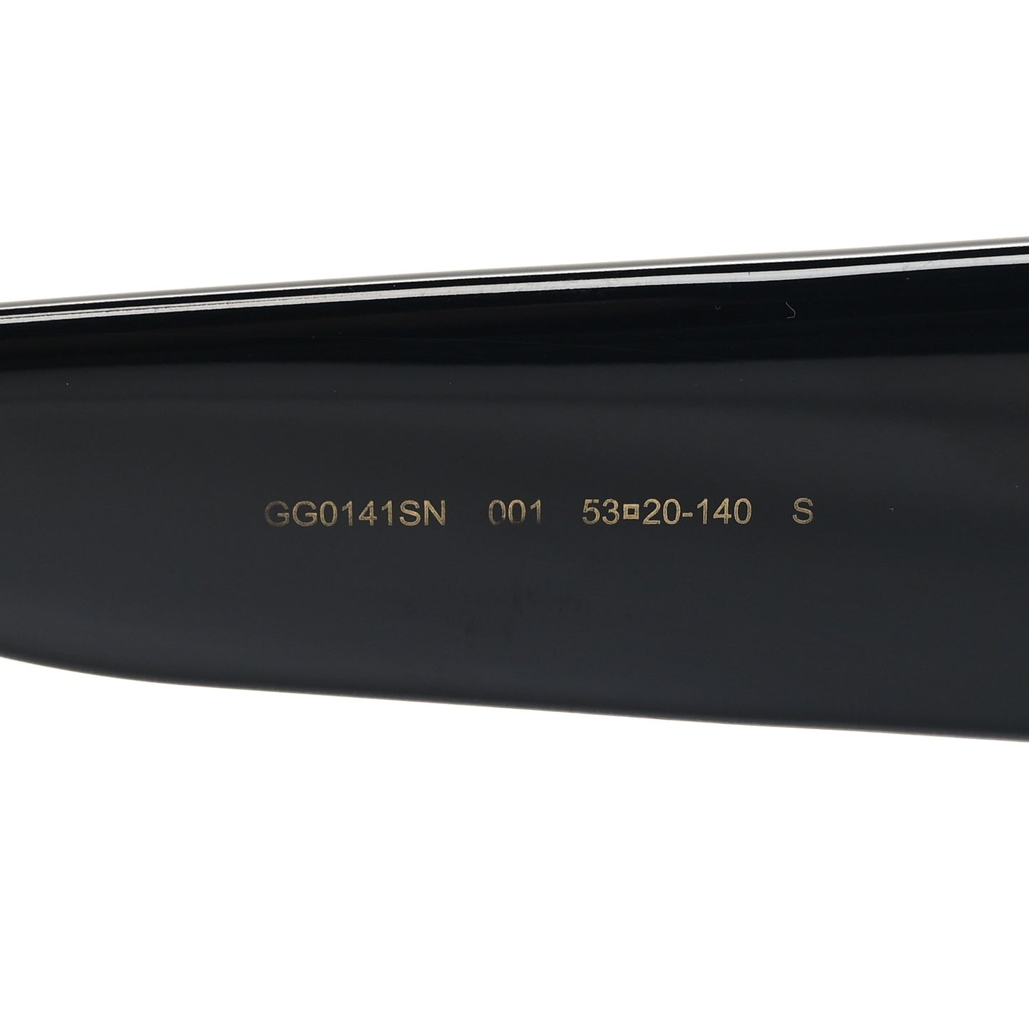 Acetate Square Frame Sunglasses GG0141SN Black