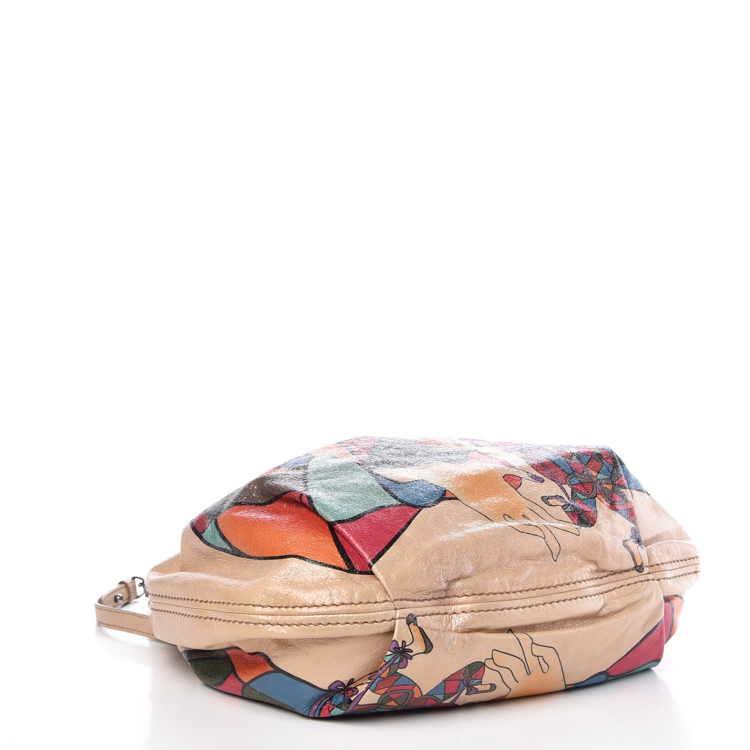 Miu Miu Nappa Geisha Hobo Beige 4 of 8