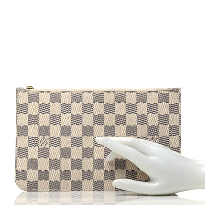 Louis Vuitton Damier Azur Braided Neverfull MM GM Pochette 2 of 6