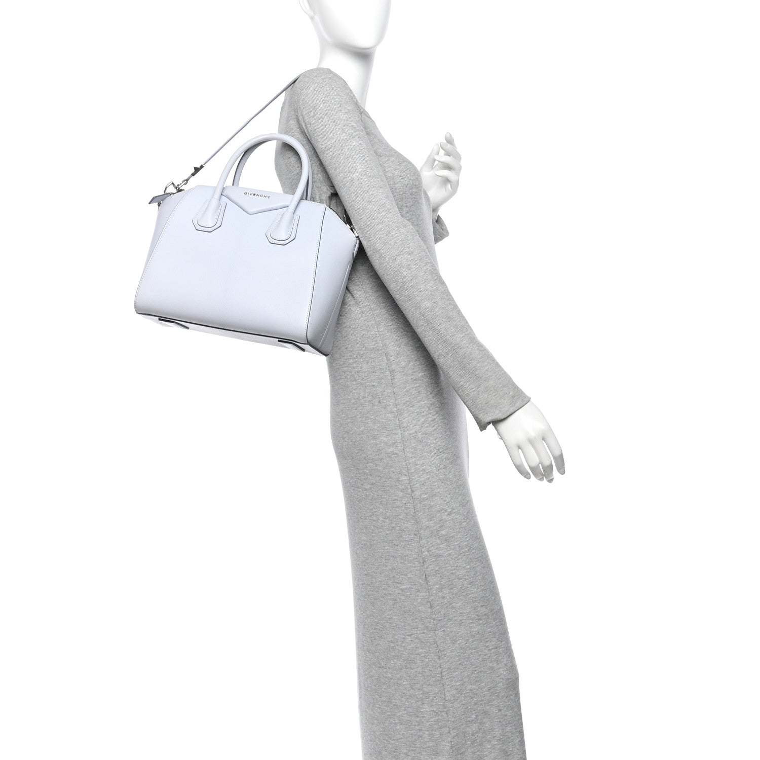 Givenchy Sugar Goatskin Small Antigona Pale Blue 2 of 11