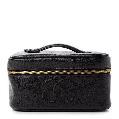 Chanel Caviar Vanity Cosmetic Case Black 1 of 11