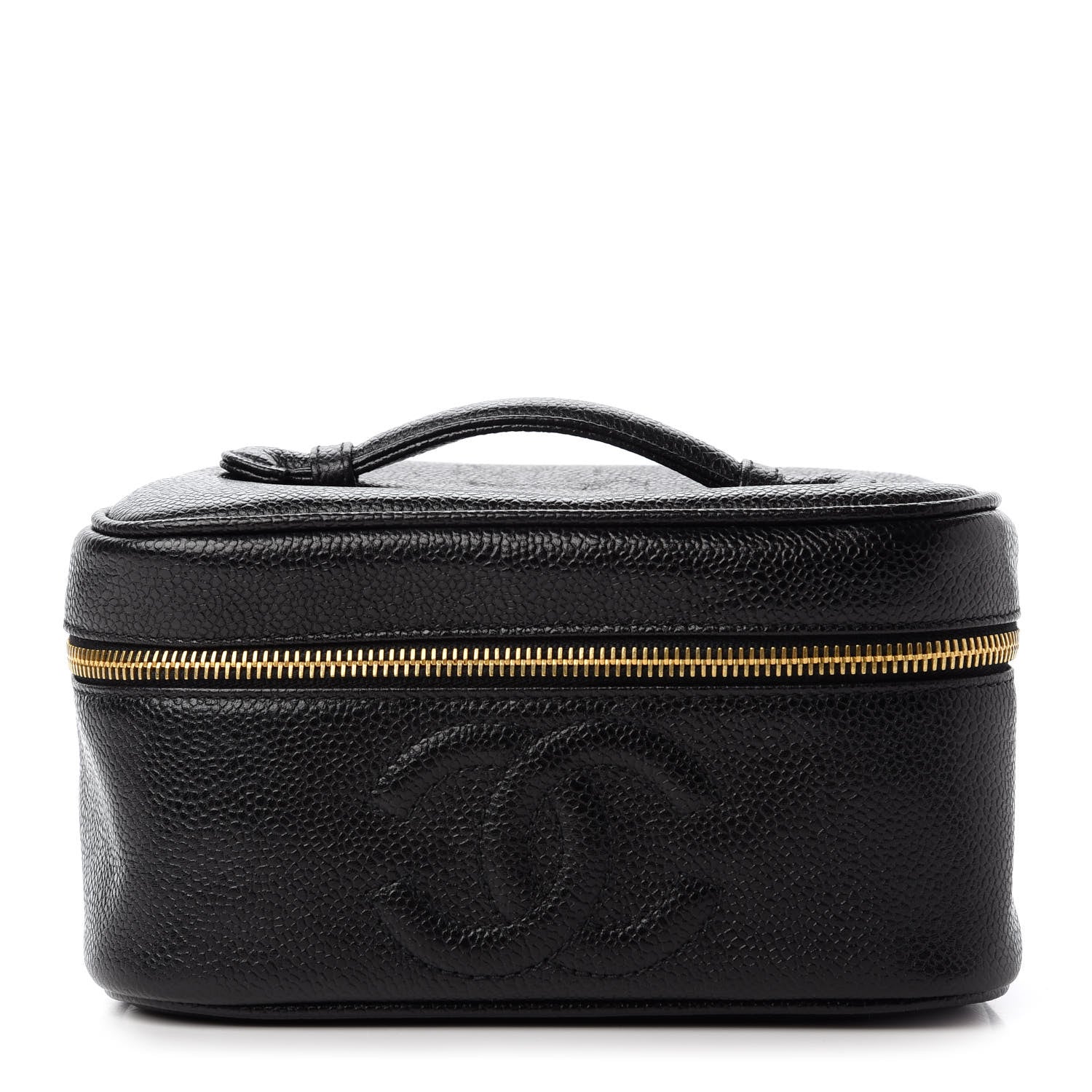 Chanel Caviar Vanity Cosmetic Case Black 1 of 11