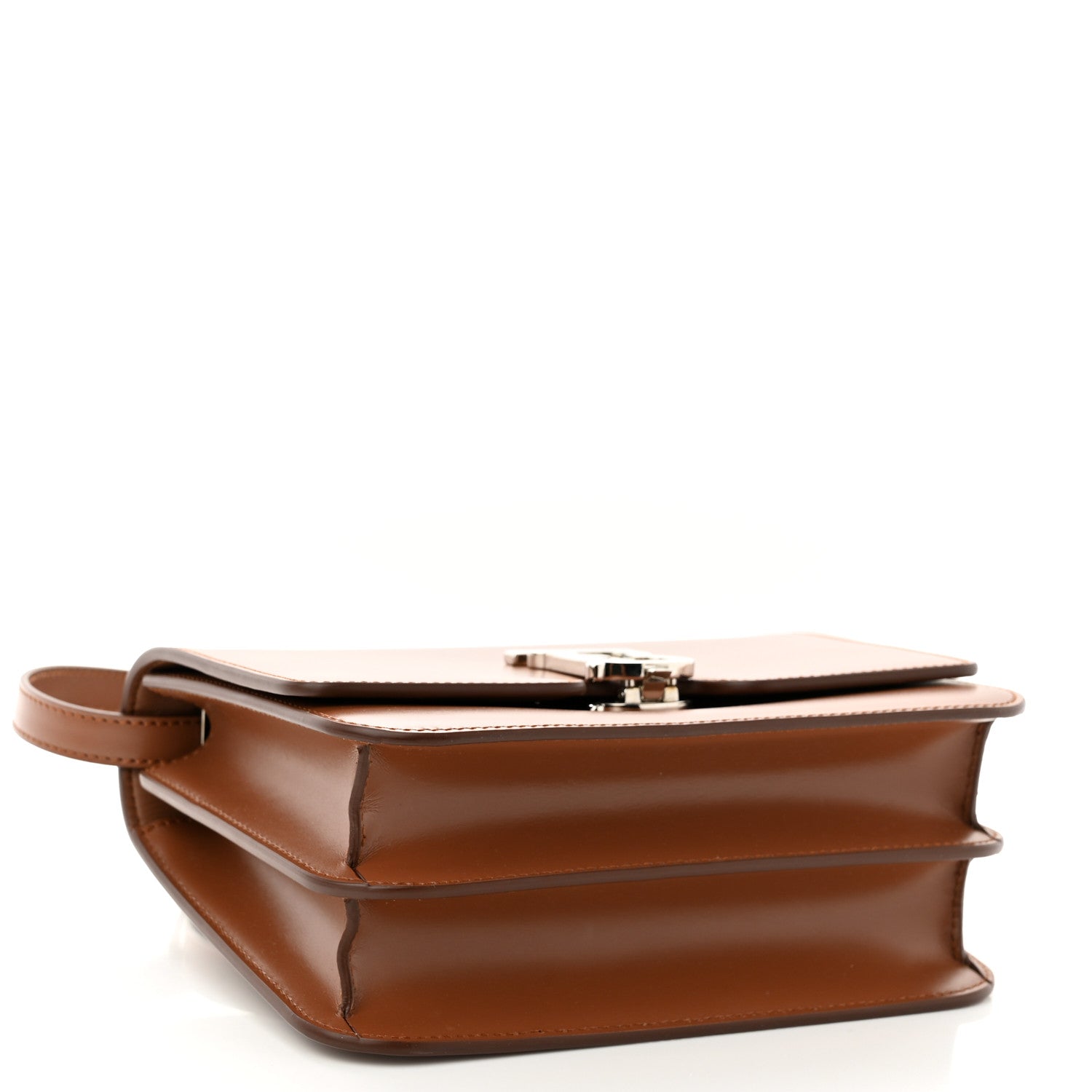 Burberry Calfskin Small TB Bag Malt Brown 4 of 9