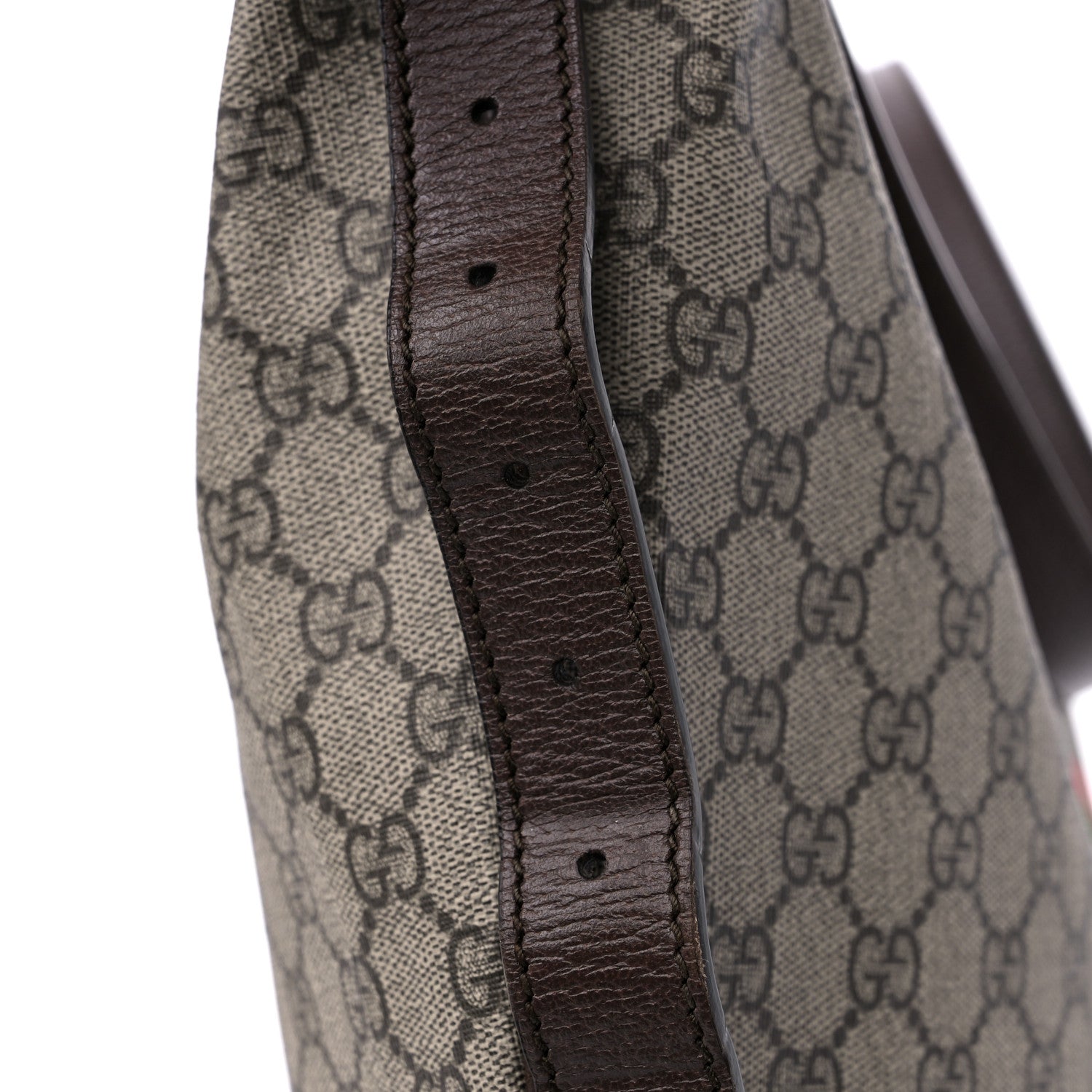Gucci GG Supreme Monogram Web Ophidia Half Moon Hobo Brown 10 of 10