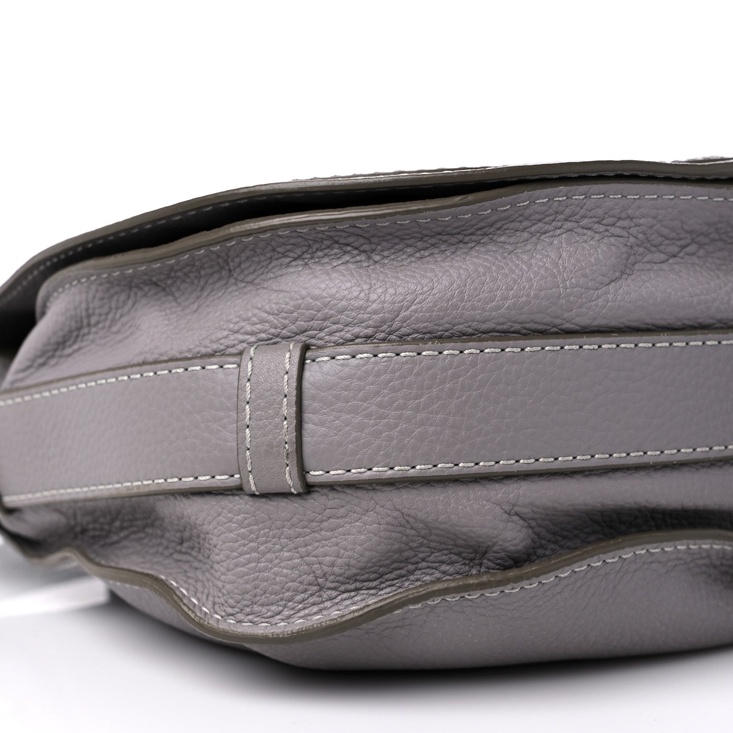 Chloe Calfskin Medium Marcie Round Crossbody Bag Cashmere Grey 7 of 11