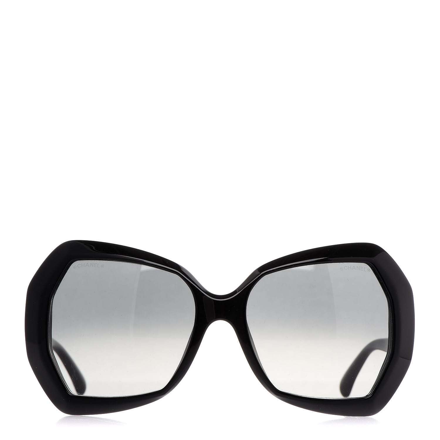Chanel Acetate Oversized Sunglasses 5365 Black 2 of 7