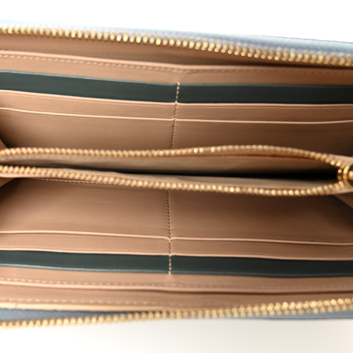 Chloe Grained Calfskin Alphabet Long Zip Around Wallet Cloudy Blue 5 of 8