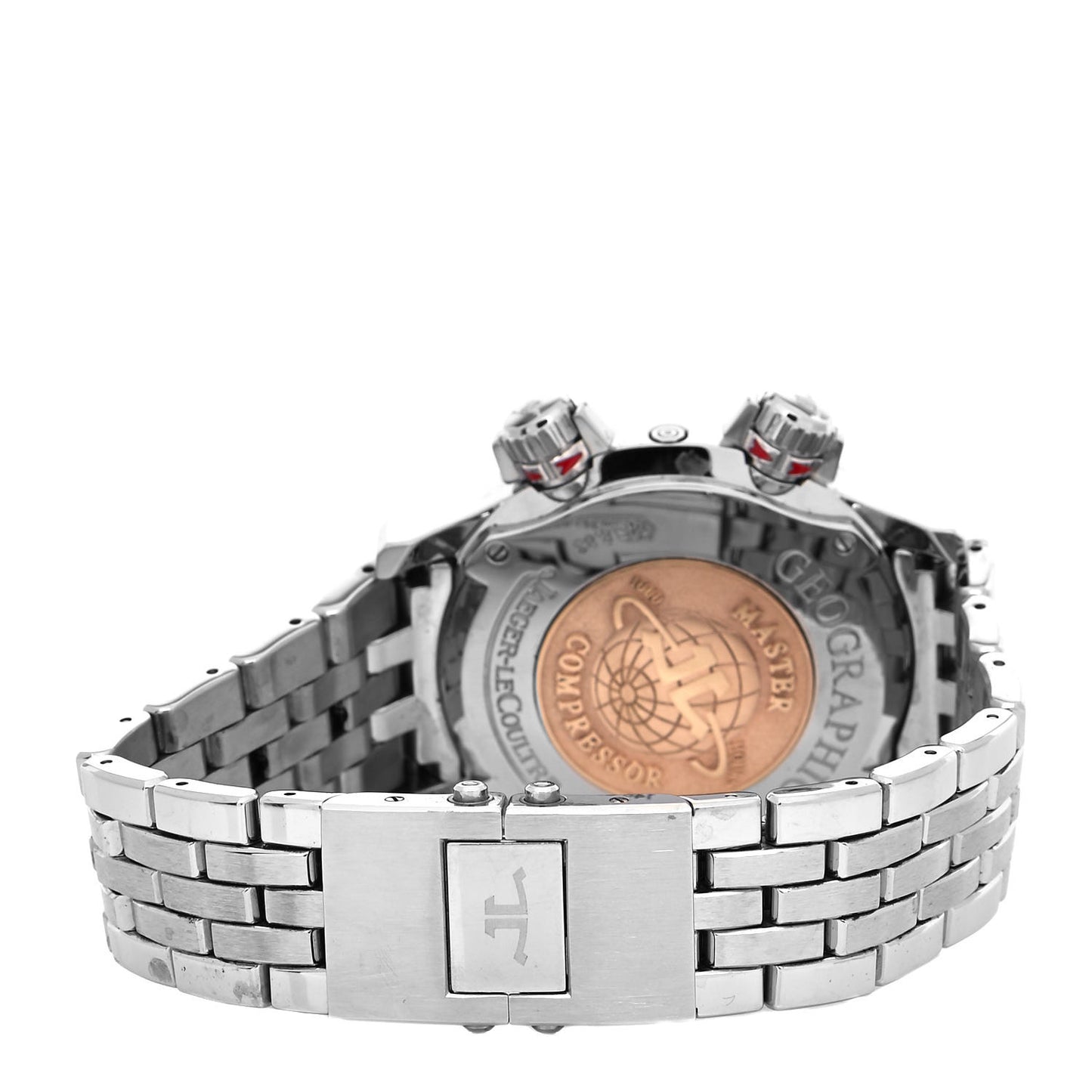 Stainless Steel 41mm Master Compressor Geographic Chronograph Automatic Watch Black Q1718470