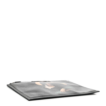 Givenchy Textured Coated Canvas Pixel Madonna Print Medium Cosmetic Pouch Black 4 of 18