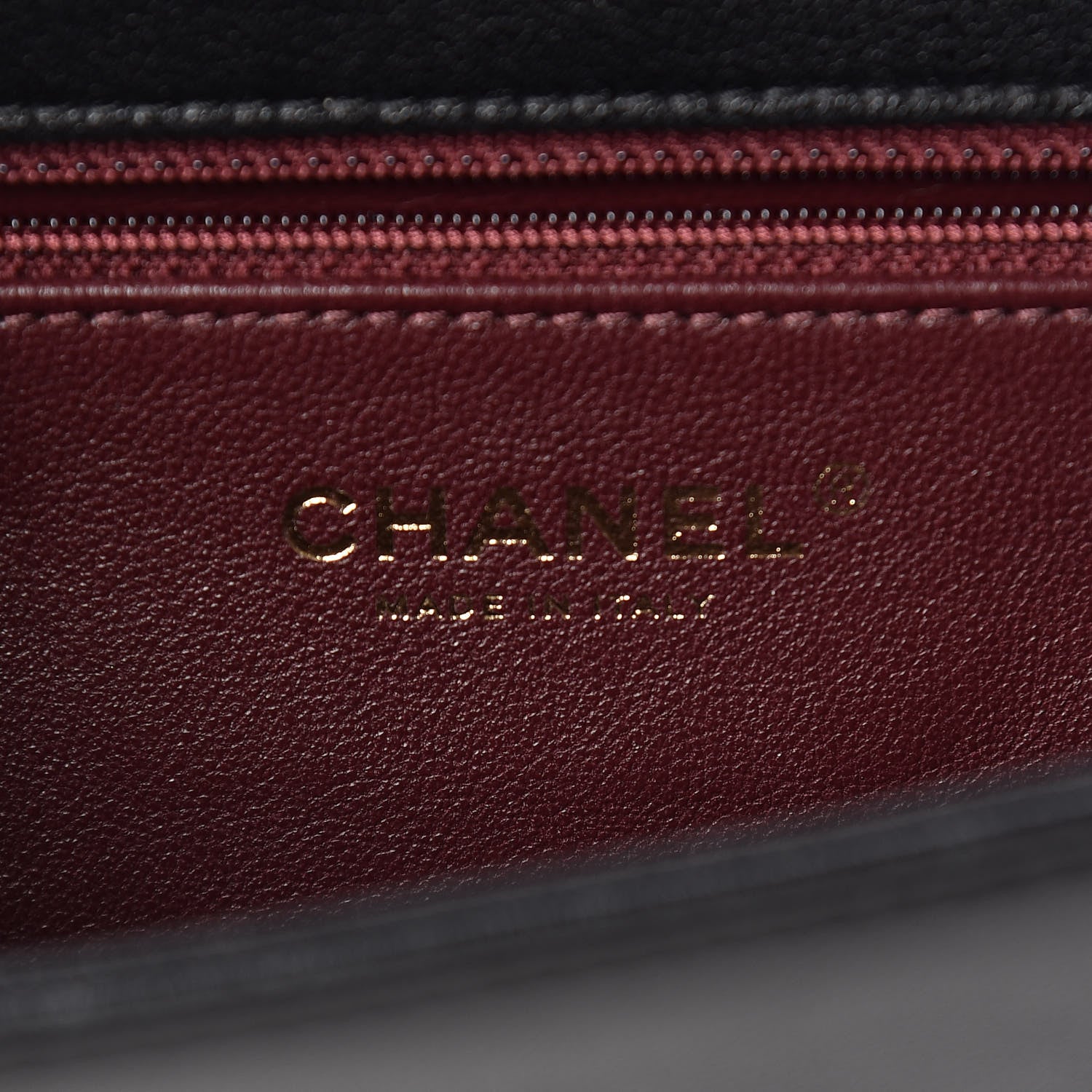 Chanel Shiny Sheepskin Chevron Quilted Mini Collar and Tie Flap Black 6 of 10