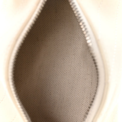 Gucci Sakai Be Green Calfskin Diagonal Stitched Mini Blondie Barrel Shoulder Bag Mystic White 5 of 10