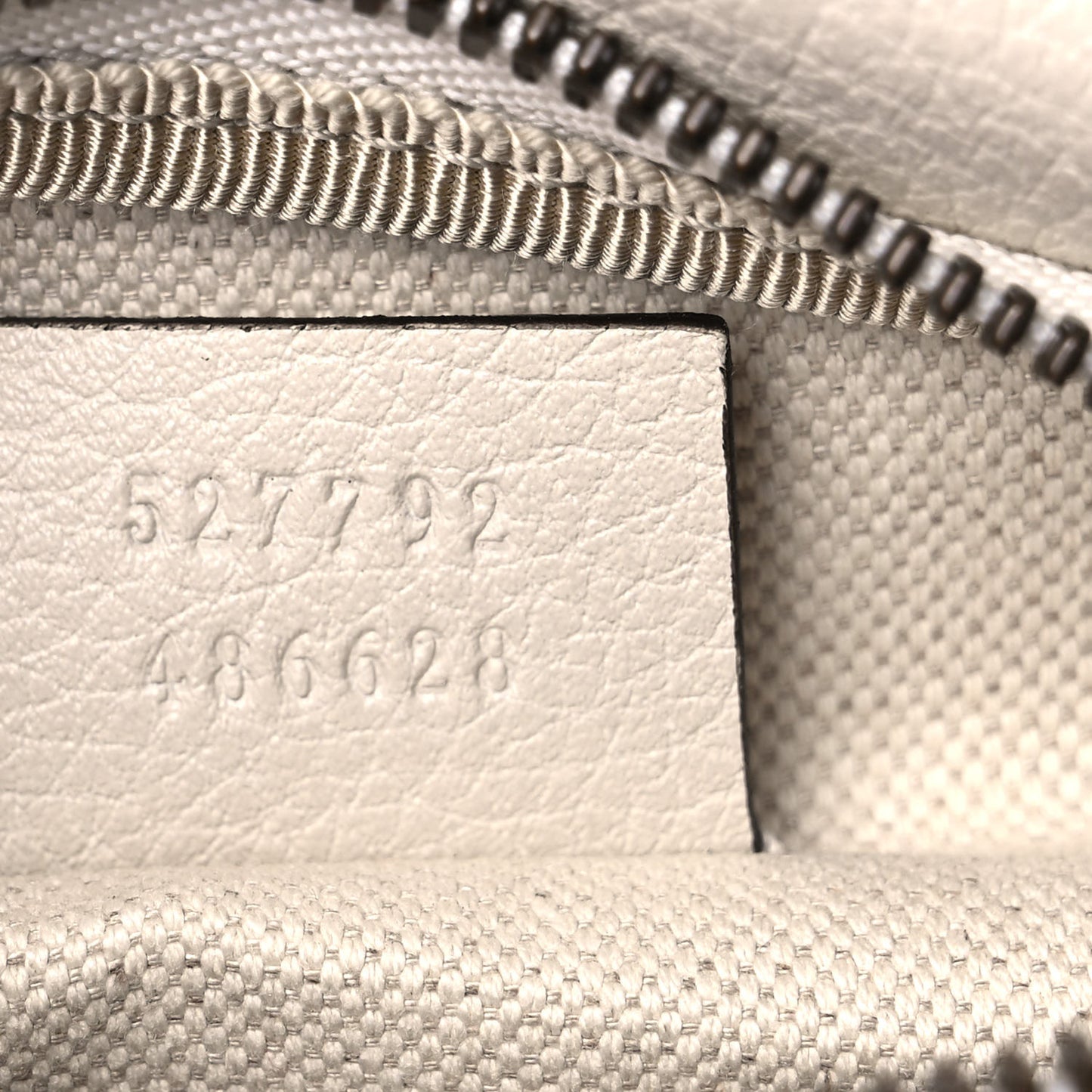 Grained Calfskin Small Logo Belt Bag White