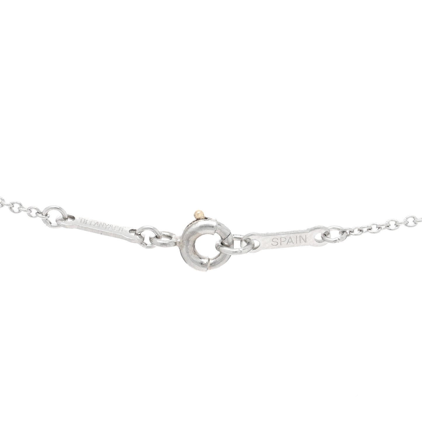 Platinum 12mm Elsa Peretti Cross Pendant Necklace