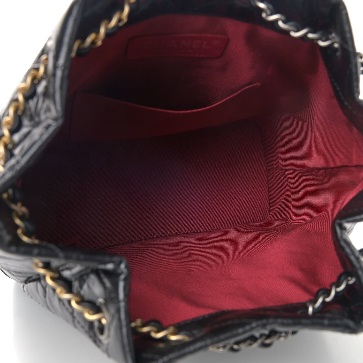 Chanel Aged Calfskin Quilted Small Gabrielle Backpack Black 4 of 8