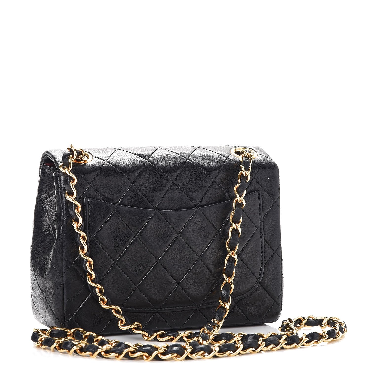 Chanel Lambskin Quilted Mini Square Flap Black 3 of 8