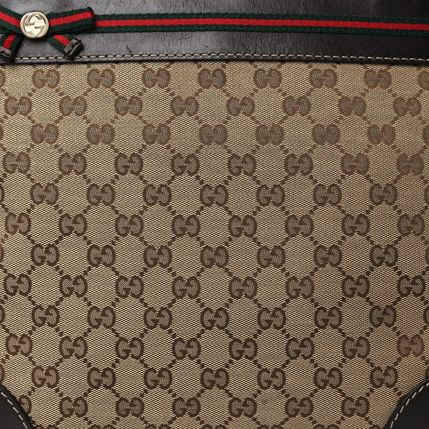 Gucci Monogram Web Medium Mayfair Tote Dark Brown 8 of 11