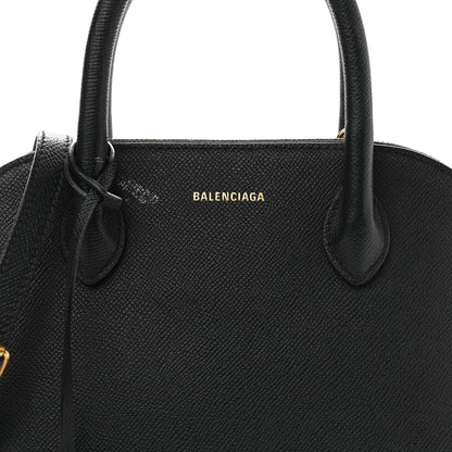 Balenciaga Signature Grained Calfskin Logo S Ville Top Handle Bag Black 12 of 12