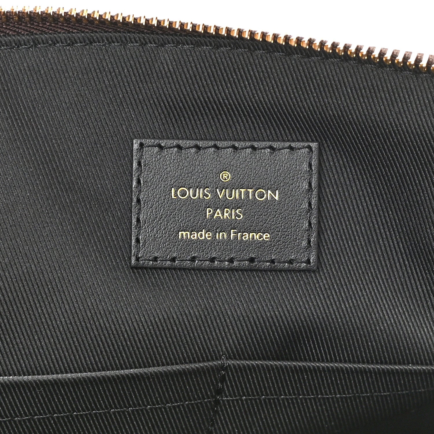 Louis Vuitton Damier Ebene Odeon Tote MM Black 5 of 7