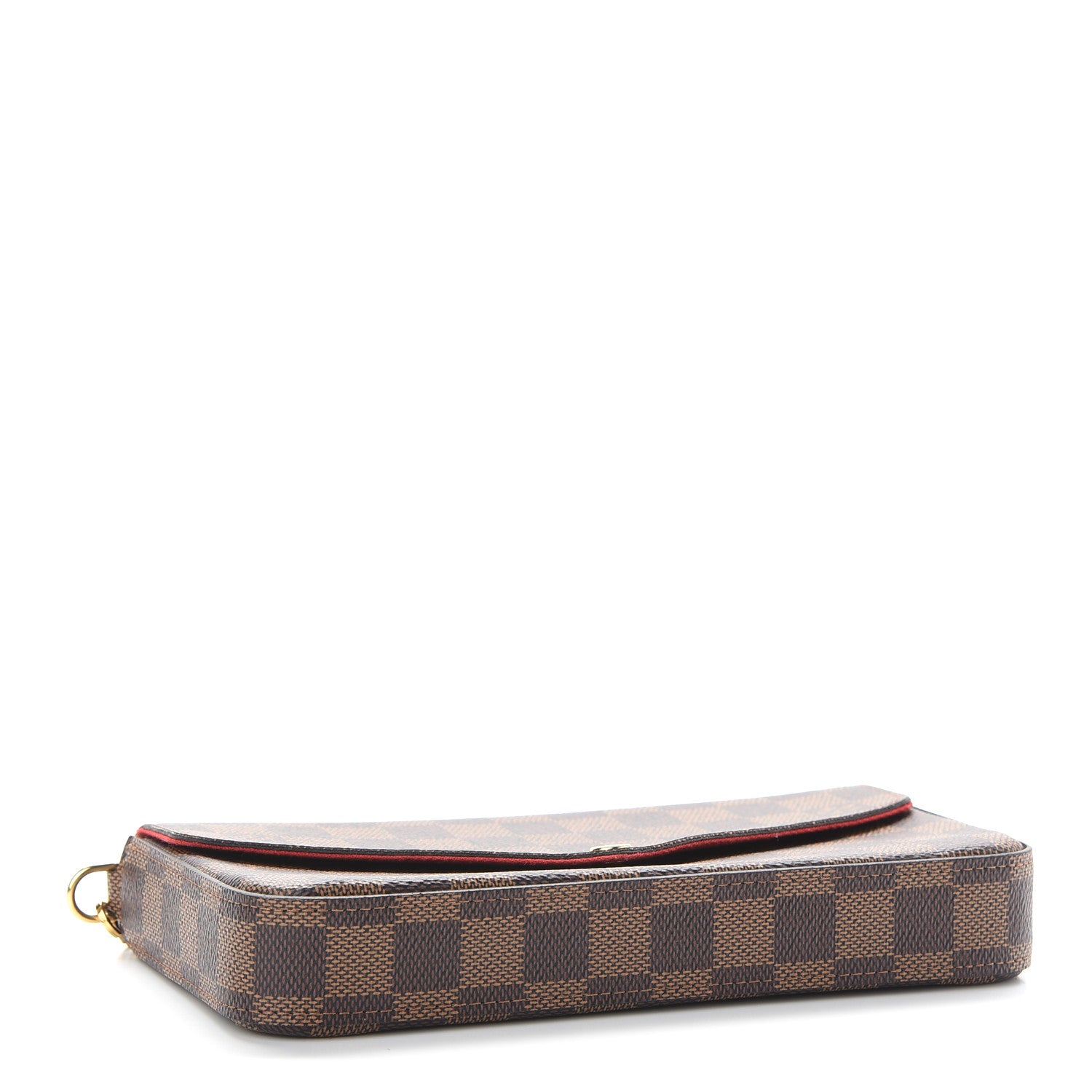 Louis Vuitton Damier Ebene Pochette Felicie Chain Wallet 5 of 9