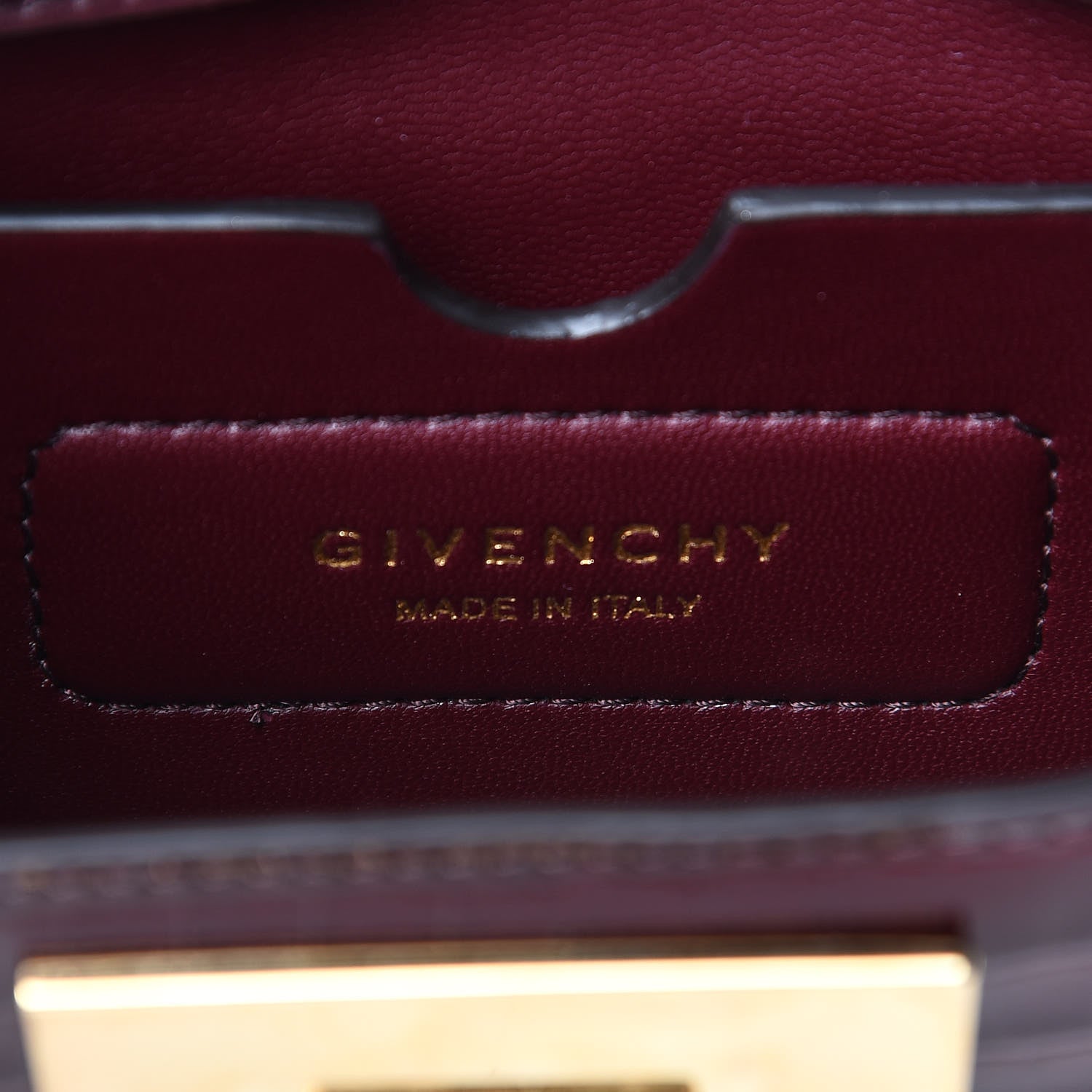 Givenchy Calfskin Crocodile Embossed Eden Belt Bag Eggplant 8 of 10