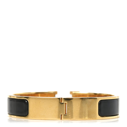 Hermes Enamel Narrow Clic Clac H Bracelet PM Black 3 of 4