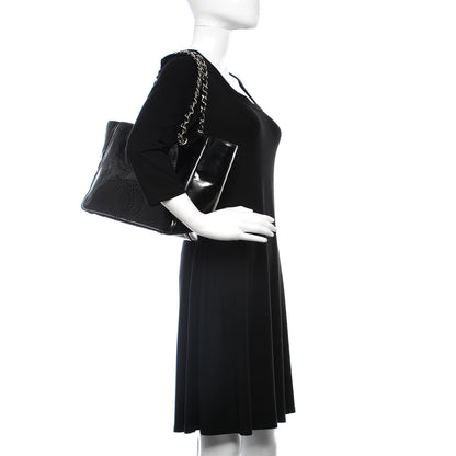 Chanel Patent Perforated CC Tote Black 2 of 13
