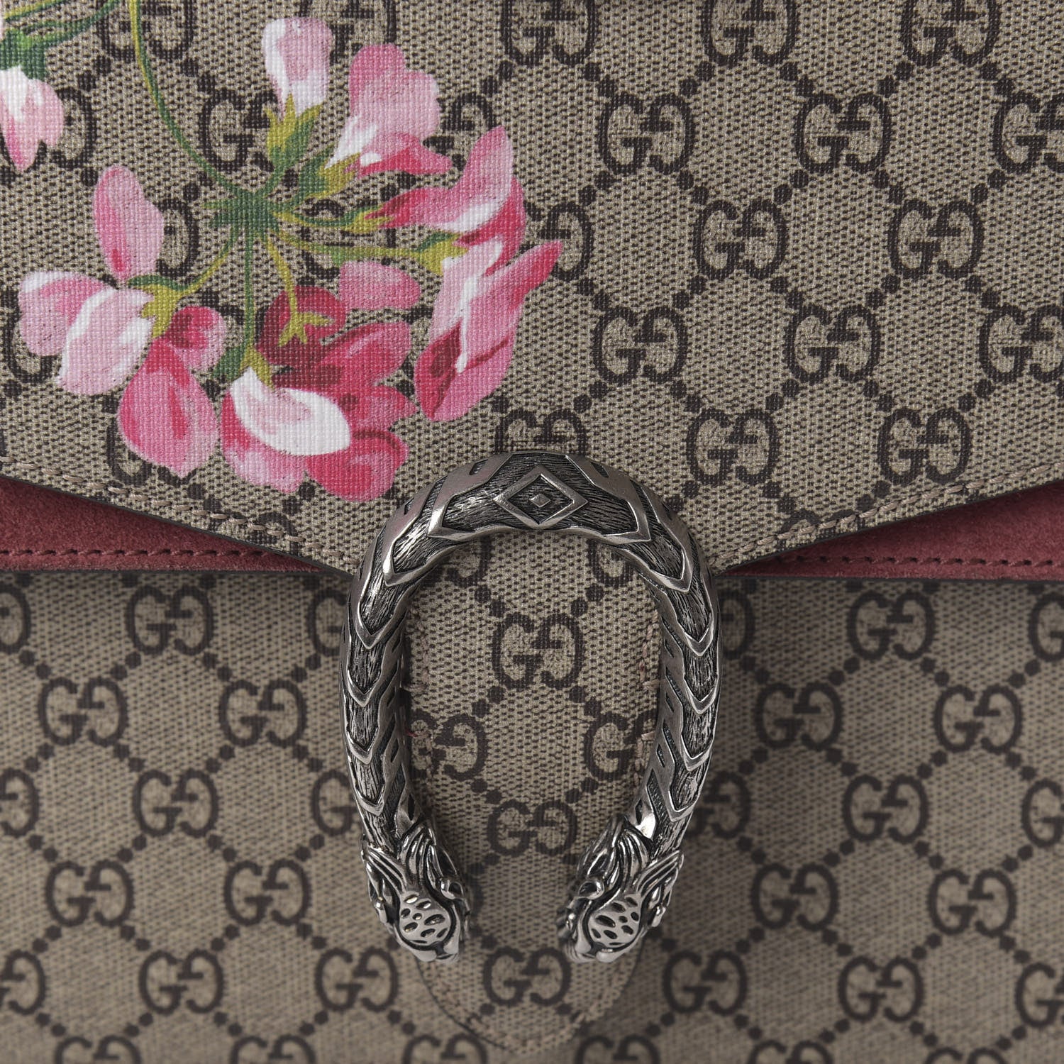 Gucci GG Supreme Monogram Blooms Medium Dionysus Shoulder Bag Beige Multicolor Dry Rose 10 of 10