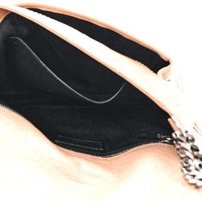 Saint Laurent Crinkled Calfskin Matelasse Monogram Medium Niki Chain Satchel Dark Toffee 5 of 9