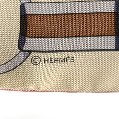 Hermes Silk Grand Tralala Twilly Rose Poudre Jaune 4 of 6