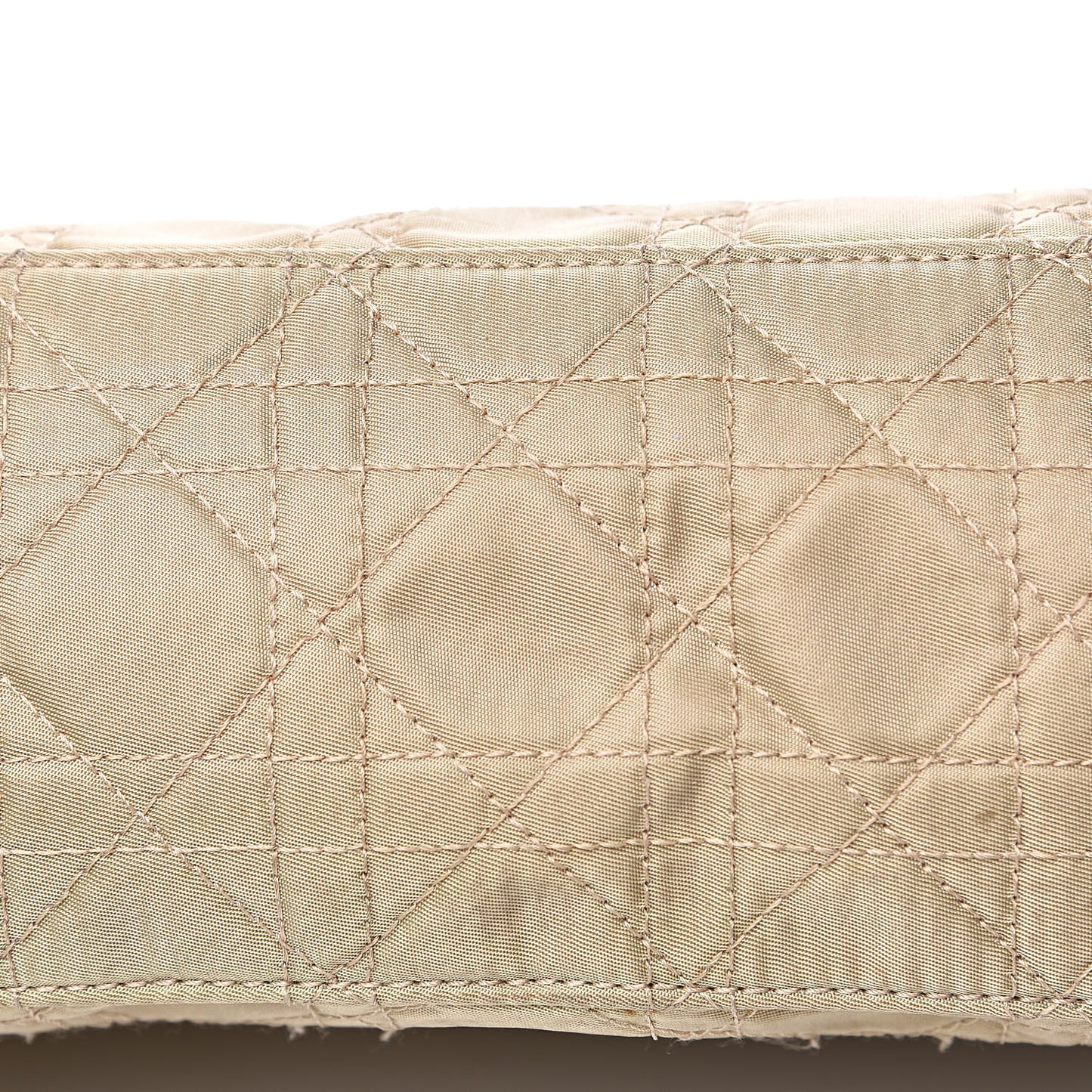 Nylon Cannage Shopper Tote Beige