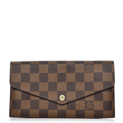 Louis Vuitton Damier Ebene Sarah Wallet NM 1 of 8