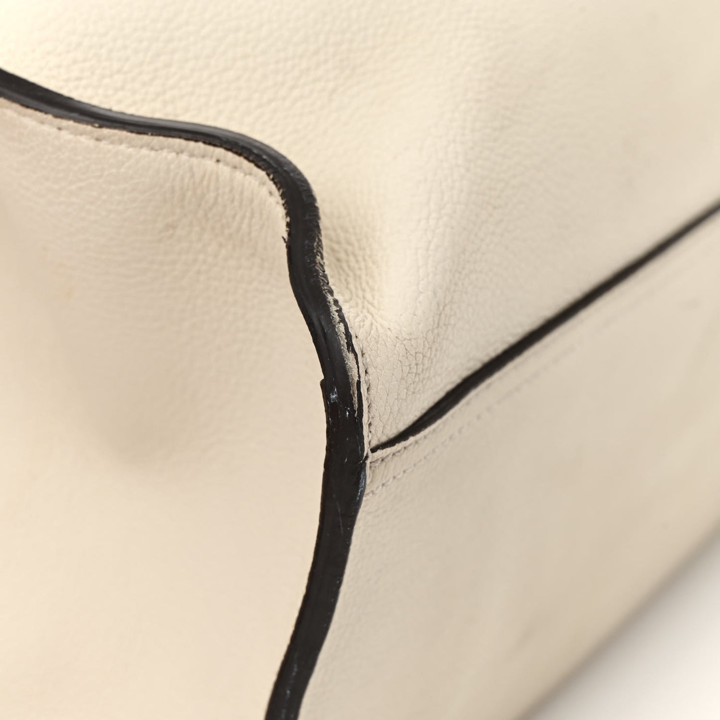 Soft Calfskin Medium Jackie Top Handle Bag Antique White