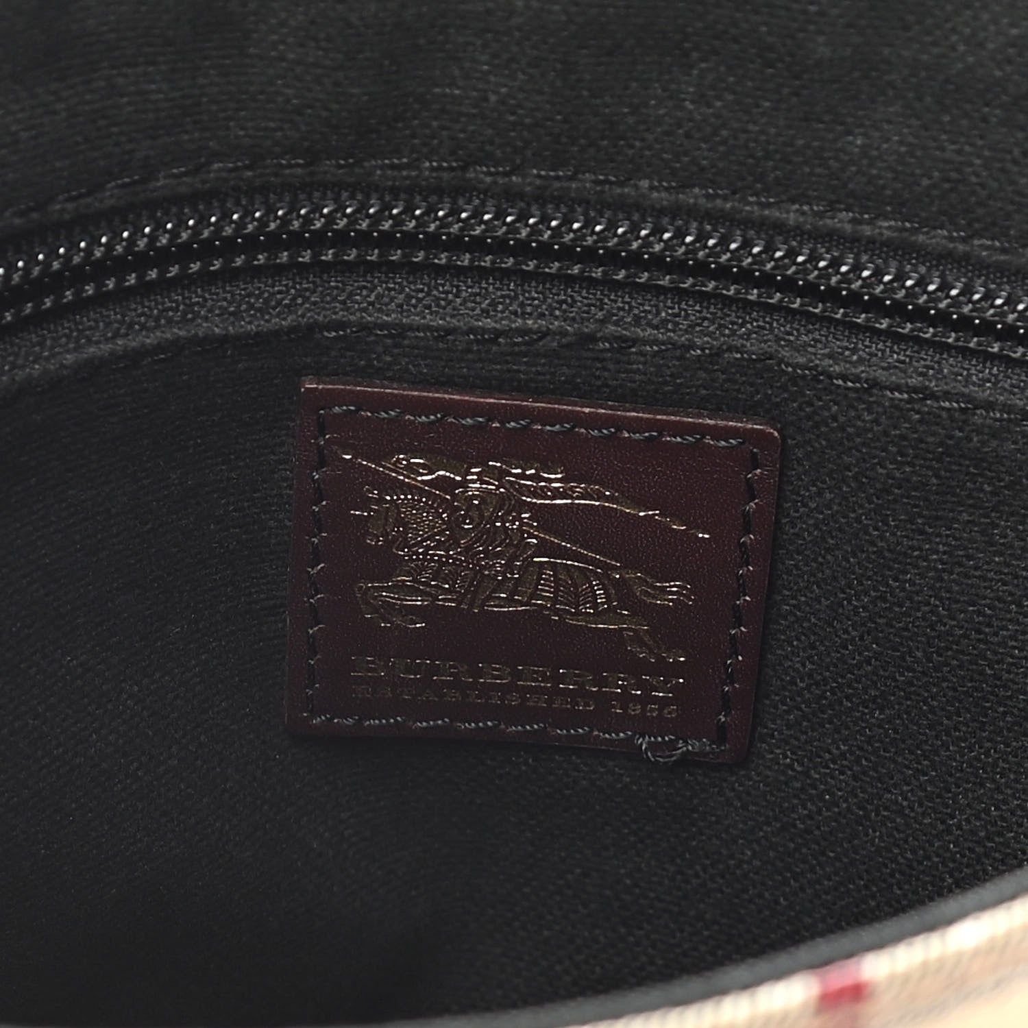 Burberry Haymarket Check Crossbody Messenger Bag Brown 8 of 16