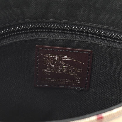 Burberry Haymarket Check Crossbody Messenger Bag Brown 8 of 16