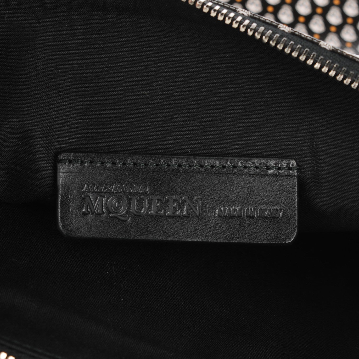 Alexander McQueen Coated Canvas Mini Skull Zipped Pouch Black 6 of 7