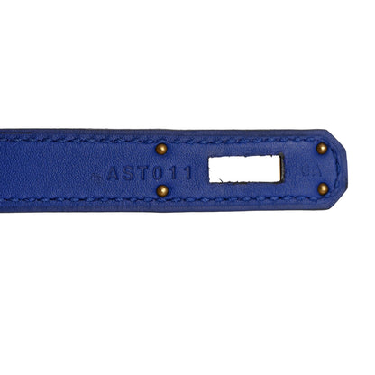 Hermes Swift Kelly Cut Clutch Pochette Bleu Electrique 7 of 7