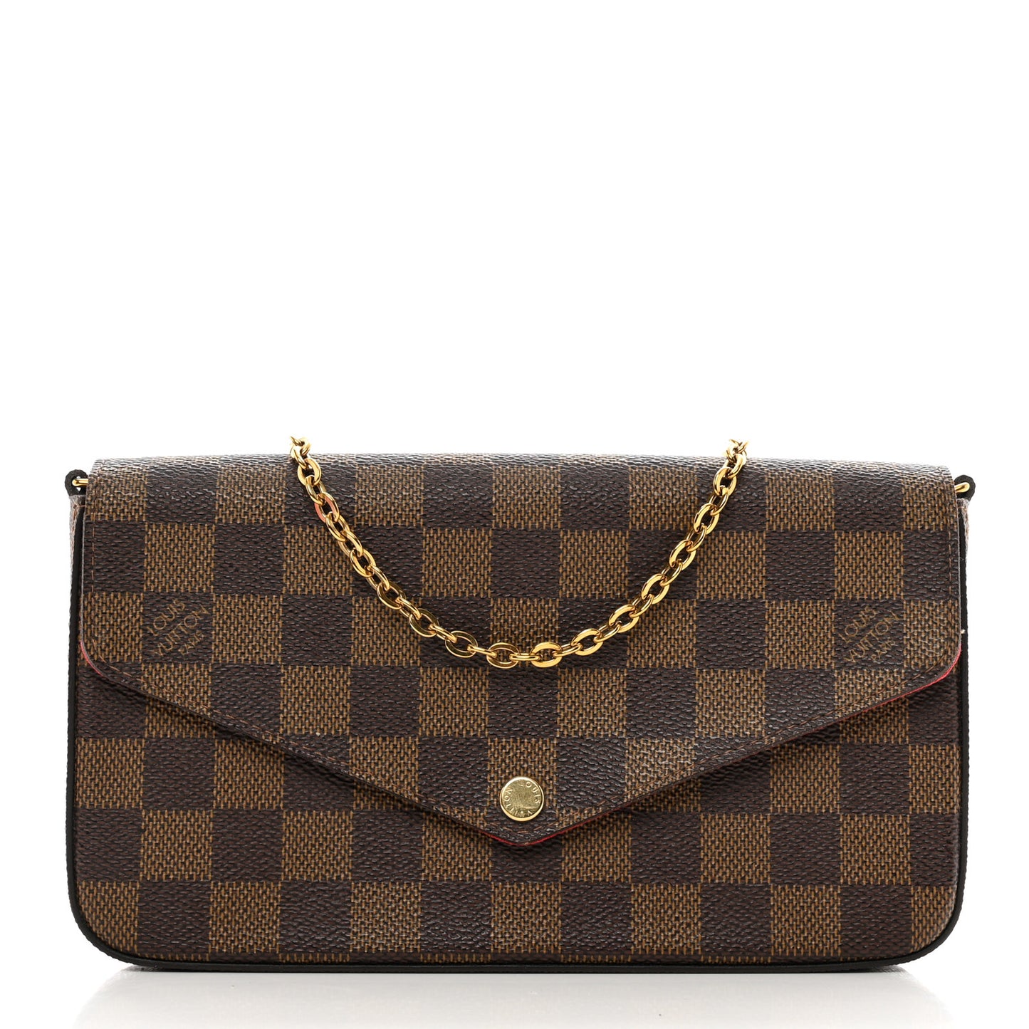Damier Ebene Pochette Felicie Chain Wallet