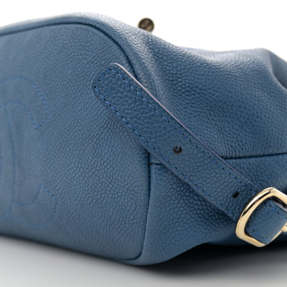 Chanel Caviar Quilted Backpack Blue 10 of 11