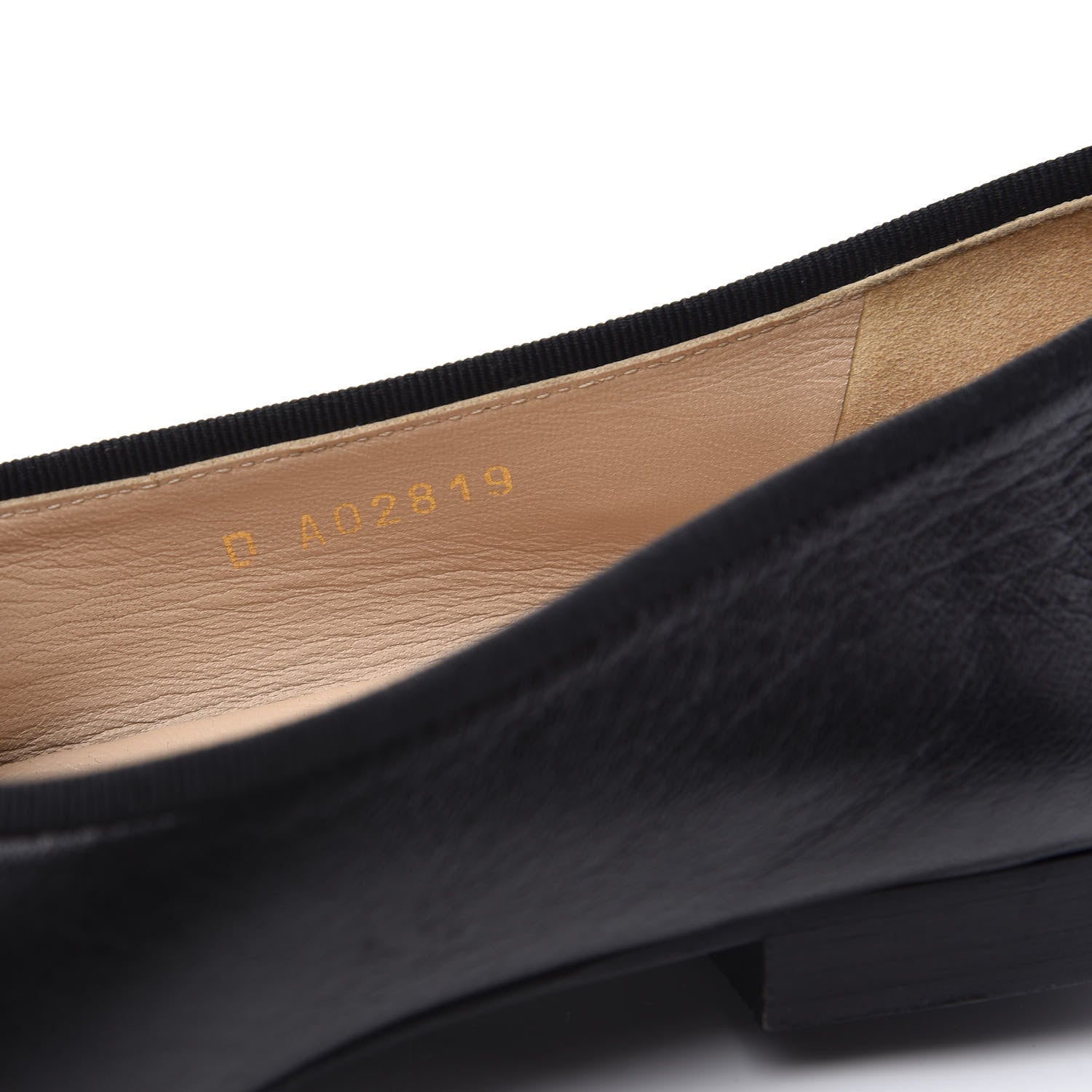 Chanel Lambskin Patent Cap Toe Ballerina Flats 37.5 Black 10 of 10