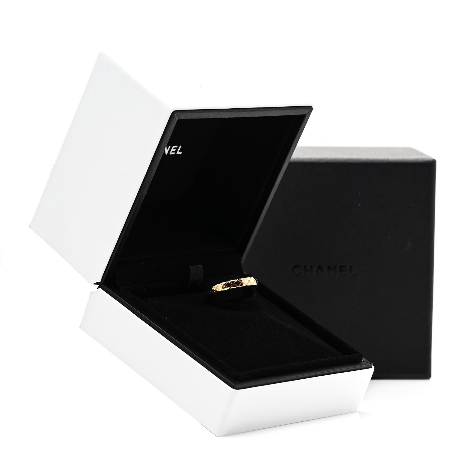 Chanel 18K Yellow Gold Mini Coco Crush Ring 55 7.25 6 of 6